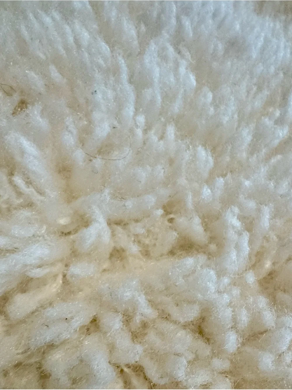 Pottery Barn Teen Cloud Faux Fur Full/Queen Duvet w/2 Standard Shams - Cream